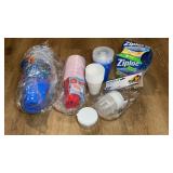 Assorted Lot Of Plastic Cups And Plastic