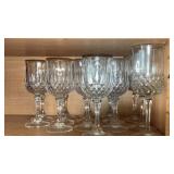 Crystal Wine Glasses Lot of 15 6.5" & 7.25"