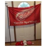 Red Wings House Flag Hats Plate & More