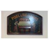 Vintage-Style Carved Wood Pub Sign 23x15'