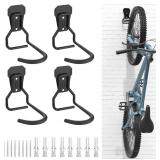 4-Pack Bike Wall Storage Hooks