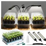 SOLIGT 72-Cell Seed Starter Kit w/ Grow Light