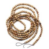 Wood Bead Garland 10ft Walnut