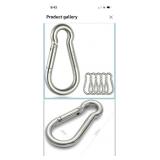Stainless Steel Snap Hook Set 6pc