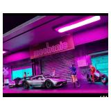 1/64 LED Cyberpunk Diorama Display