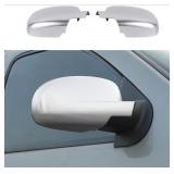 Silver Mirror Cover Caps Chevy/GMC Pair