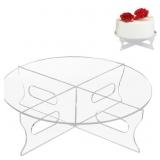 2 Acrylic Cake Display Stands 12ï¿½