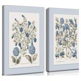 2 Framed Hydrangea Canvas Prints