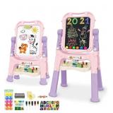 Mojitodon Kids Art Easel Pink