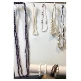 Shells/beaded necklaces & bracelets  14-80'