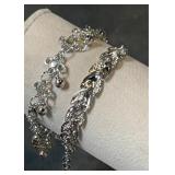 Silvertone Bracelets  7'