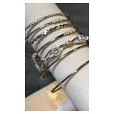 Silvertone bangles