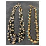 Ralph Lauren & Japan beaded 16' necklaces.