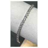 Silver Tone Tennis Bracelet