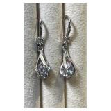 Pair of dangle pierced earrings
