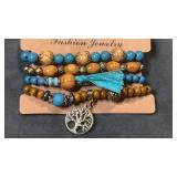 Set of beaded bracelets