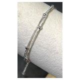 925 silver multistrand bracelet  3.3g