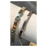 925 silver bracelets. 33.6g
