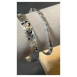 Bangle Bracelet 925 silver 22gr & Thiner Bangle