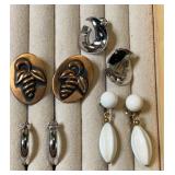 Collection of clip on earrings