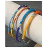 Colorful bangle collection