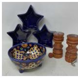 Southwestern 4-5ï¿½ Pottery & Star Dishes