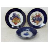German Porcelain Plates & England Bowl