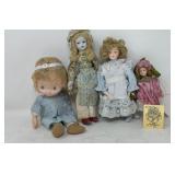 Porcelain Collector Doll Lot