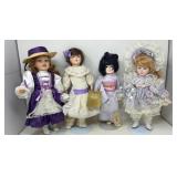 Franklin Heirloom & Porcelain Doll Lot