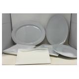 White Porcelain Serving Platter & Plate 10-17ï¿½