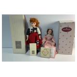 Porcelain Doll Pair with Boxes