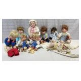 Child & Baby Doll Group of Nine