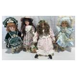 Victorian Style Porcelain Doll Collection