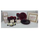 Avon 1876 Cape Cod Ruby Red Glass Collection