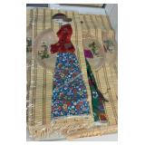 Asian Fabric Lady Wall Hangings 36ï¿½