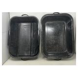 Graniteware Roasting Pan With Rack