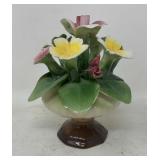 Nuova Capodimonte 5" Porcelain Flower Figurine