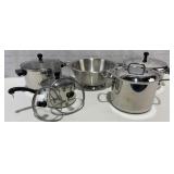 Stainless Steel Cookware & Colander Lot