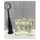 Angel Musicians Figurines & Pedestal Clock