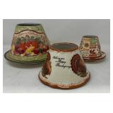 Yankee Candle Thanksgiving Ceramic Candle Shades