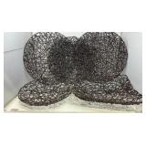 Woven Wire Basket & Bowls 13-16ï¿½