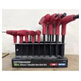 Pittsburgh T-Handle Hex Key Set In Storage Rack