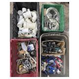 Plumbing Parts & PVC Fittings In 4 Totes