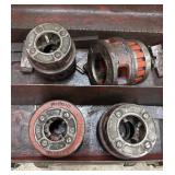 Ridgid Pipe Threader Die Heads In Blue Metal Box