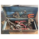 Tool Box With Pliers Cutters Snips