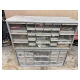 Benchtop Parts Organizer Cabinets Gray Pair