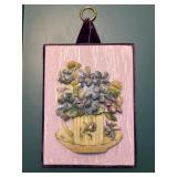 Découpage Art Wall Hanging Heirlooms by Anne