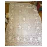 Large Floral Lace Tablecloth