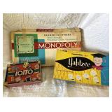 Vintage Board Games Monopoly Yahtzee Lotto