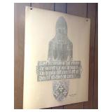 English Knight Rauf de Cobham Rubbing